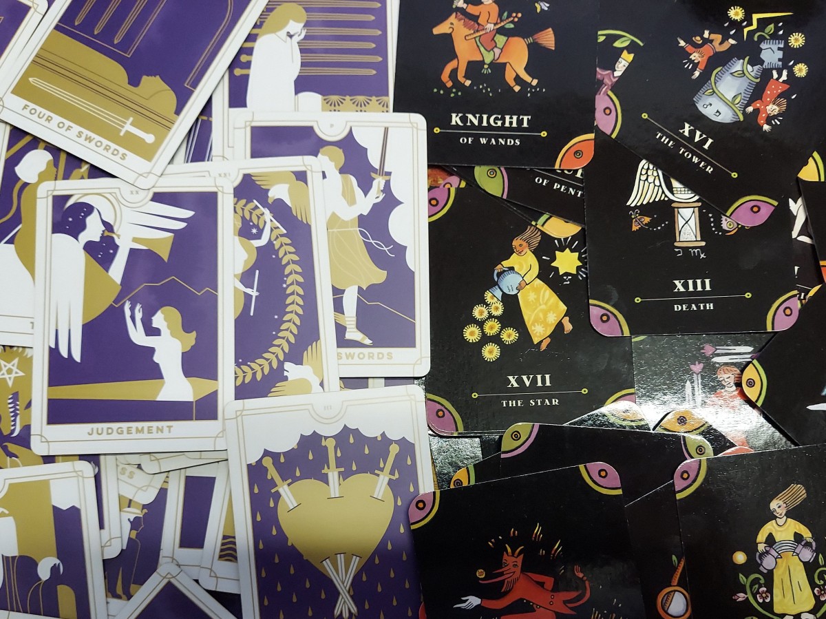 TarotTarot Card Deck and Book Set Complete Mega Mini Kit Fortune Telling  Men Women Teen (RP Minis)